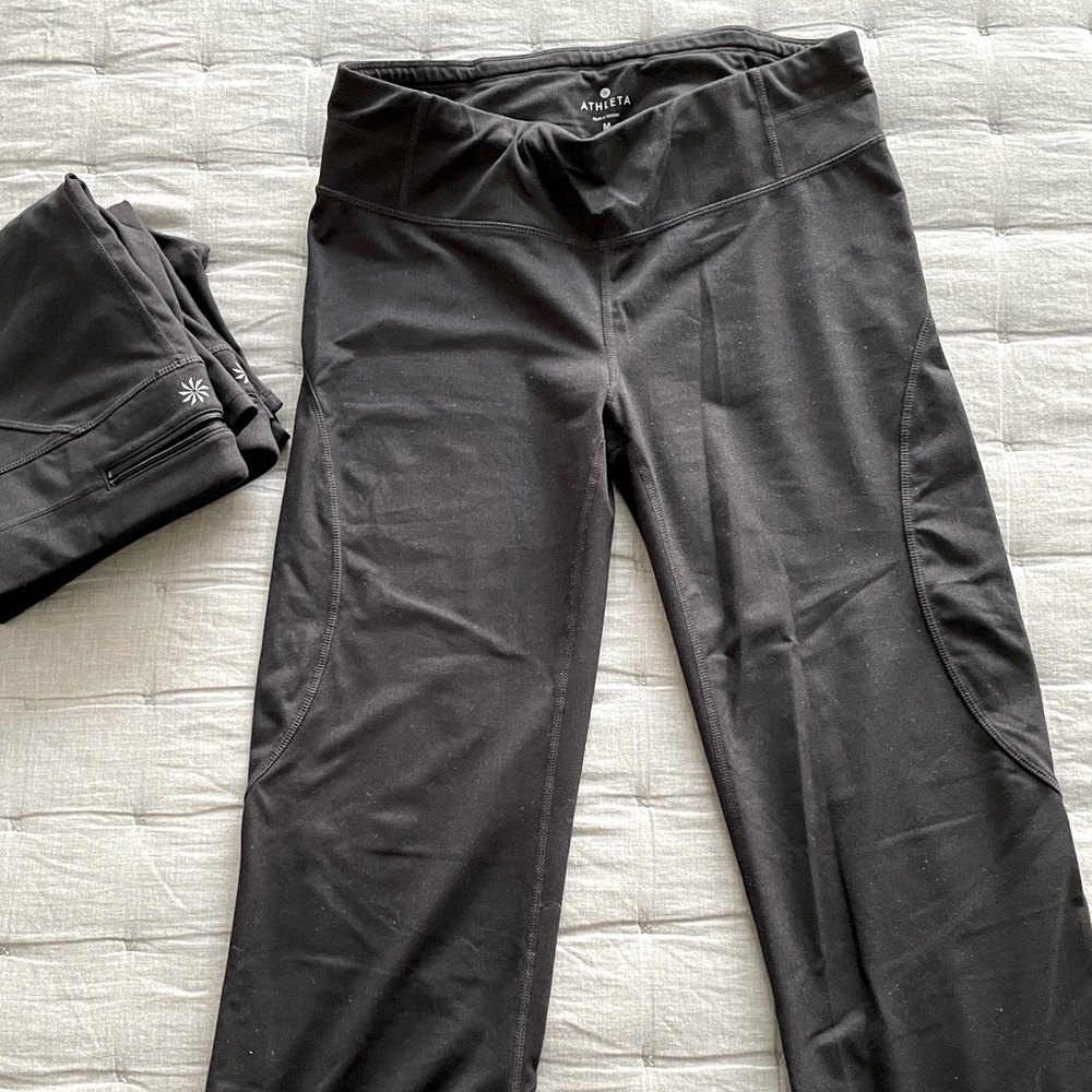 3 Pair Athleta Workout Capri Pant